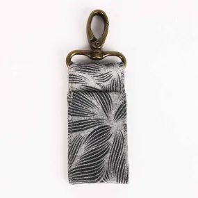 Cotton Canvas Lip Balm Bag - Grey