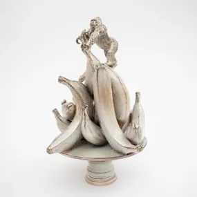 #CTT_Gorilla - Glazed ceramic sculptural centerpiece