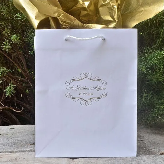 Custom Accent Wedding Welcome Bags