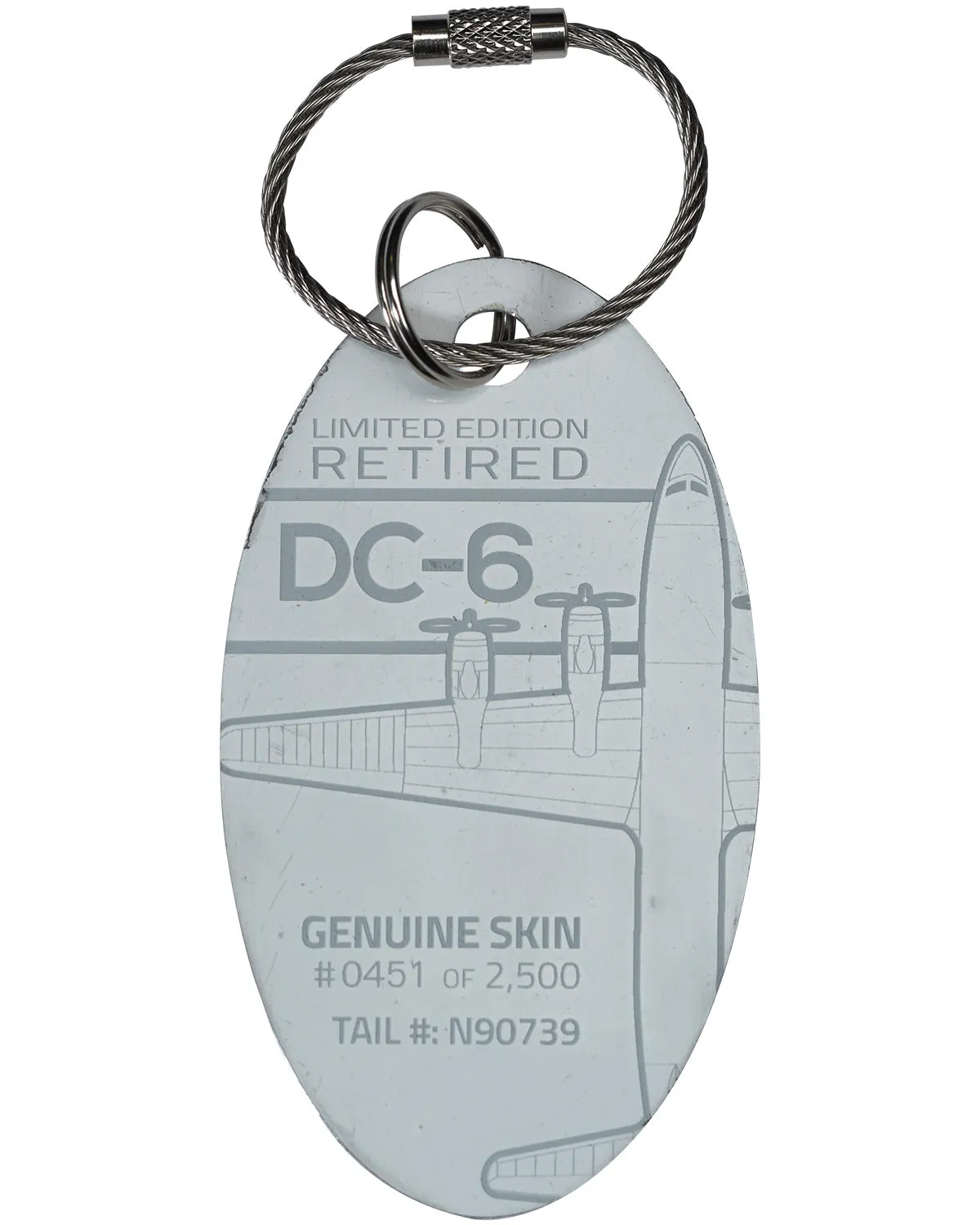 Custom DC-6 PlaneTag  Tail# N90739