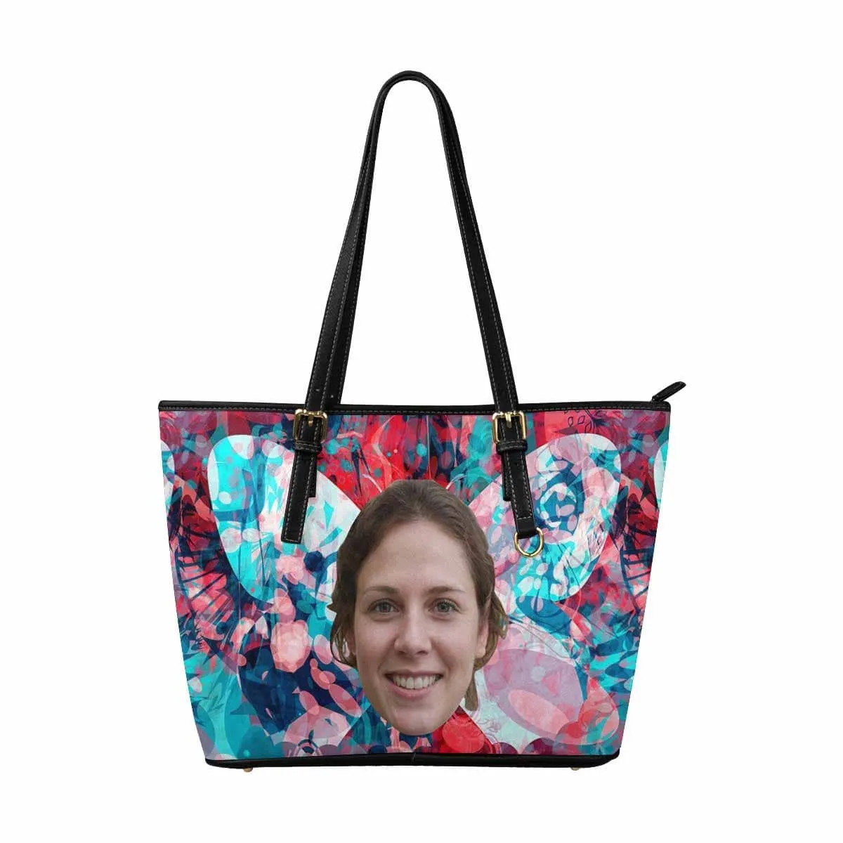 Custom Face Butterfly Tote Bag