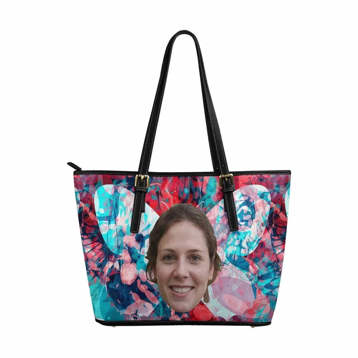 Custom Face Butterfly Tote Bag