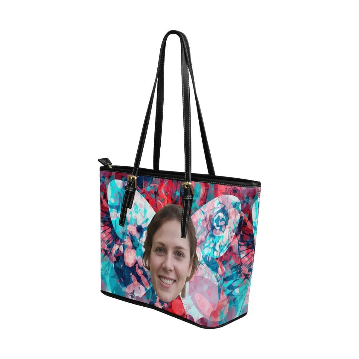 Custom Face Butterfly Tote Bag