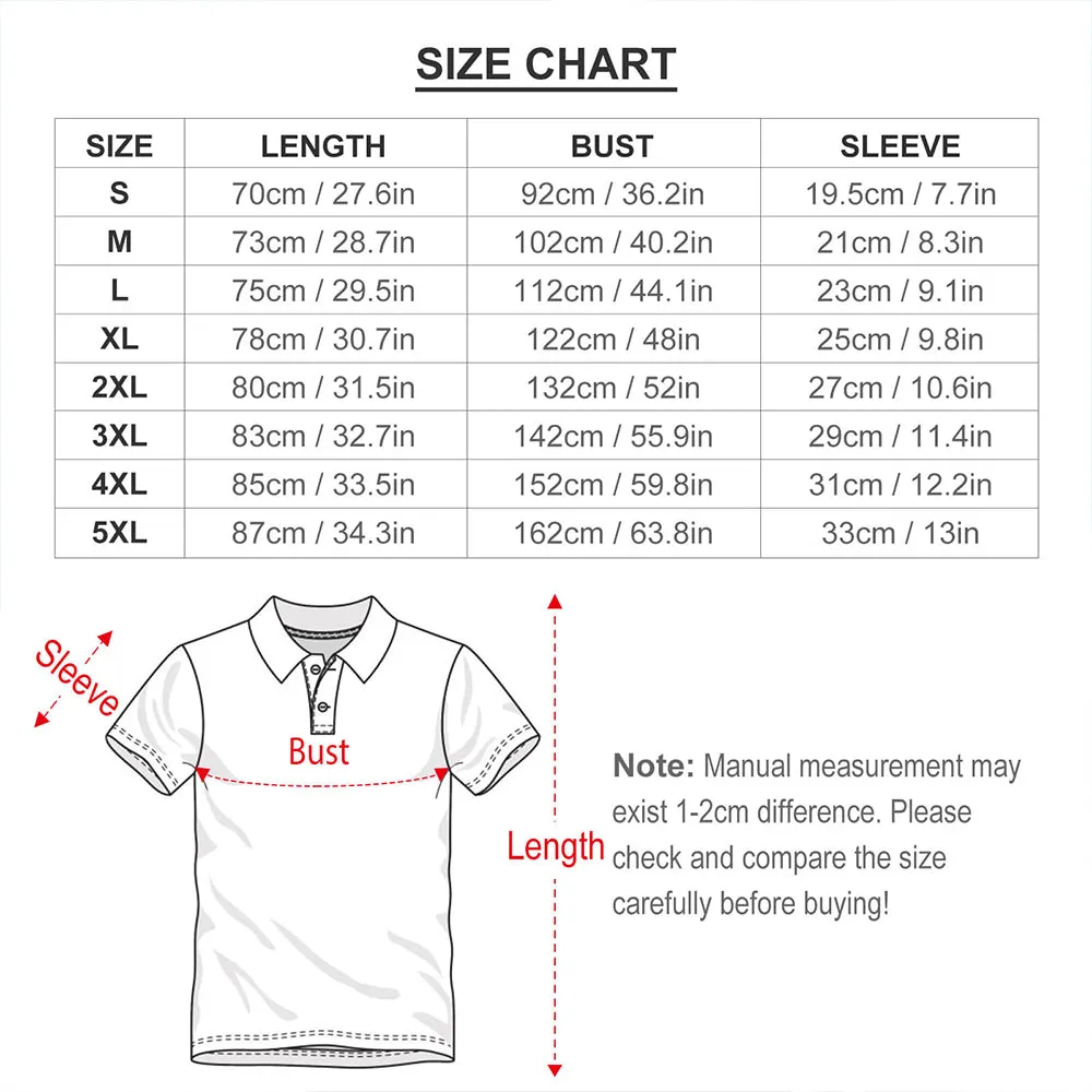 Custom Face Golf Polo Shirt Personalized Men's All Over Print Polo Shirt 6 Styles