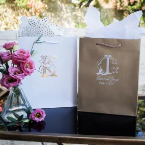 Custom Interlocking Monogram Gifts Bags