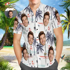 Custom Photo Chinoiserie Hawaiian Shirt Group Uniforms Summer Holidays Camp Shirt