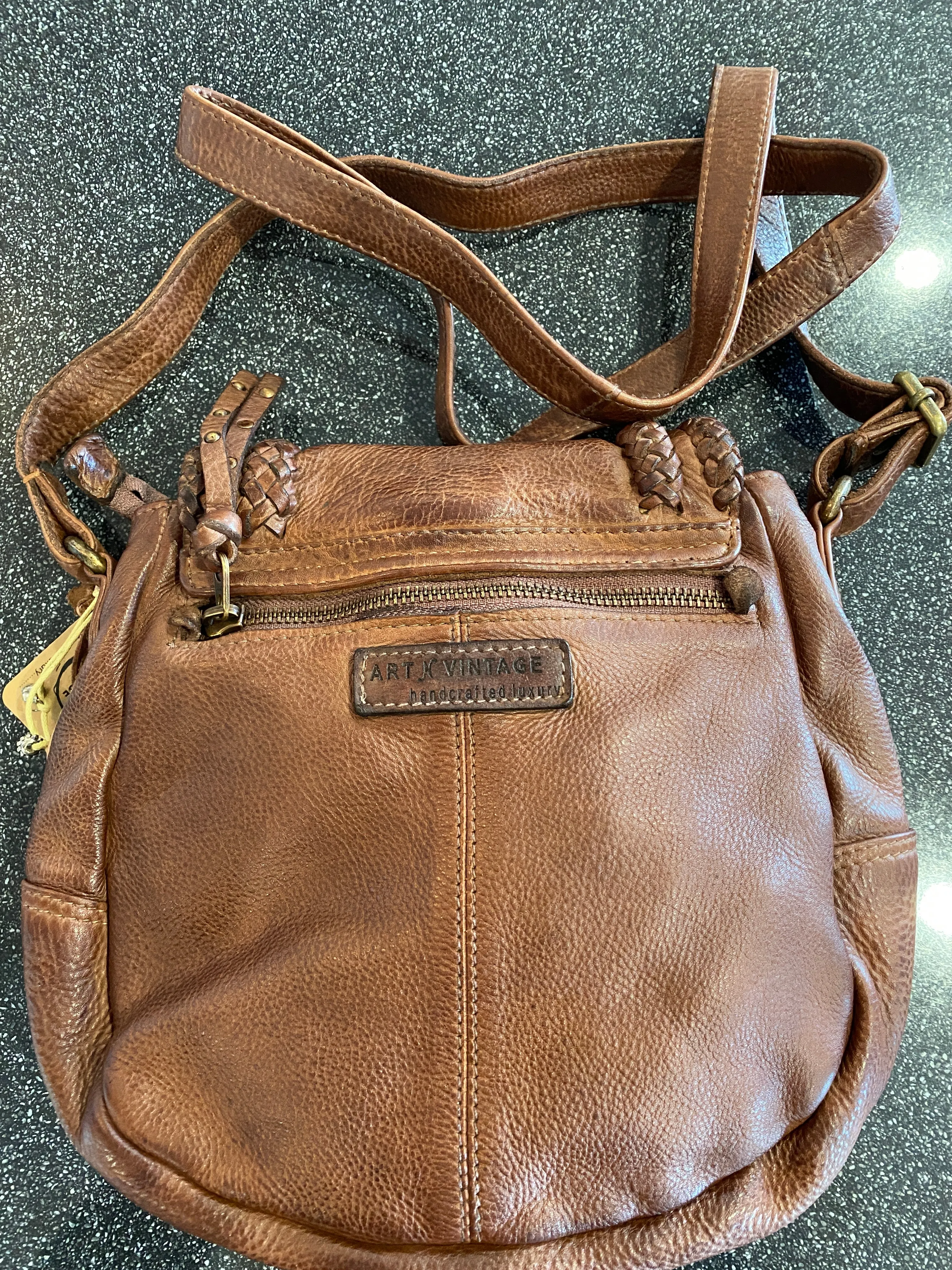 Desert Rose Saddle Bag in Redwood