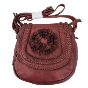 Desert Rose Saddle Bag in Redwood