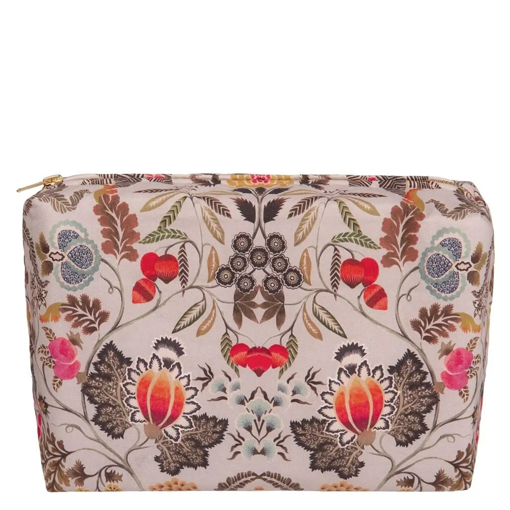 Designers Guild Brocart Decoratif Sepia Large Toiletry Bag