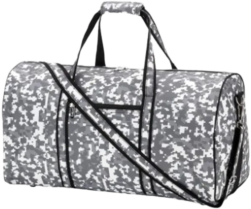 Digital Camouflage  Custom Overnight Bag with Embroidered Name or Monogram, Weekend Travel Bag, Sports Bag, Dance Bag, Boys Duffel Bag, Girls Bag