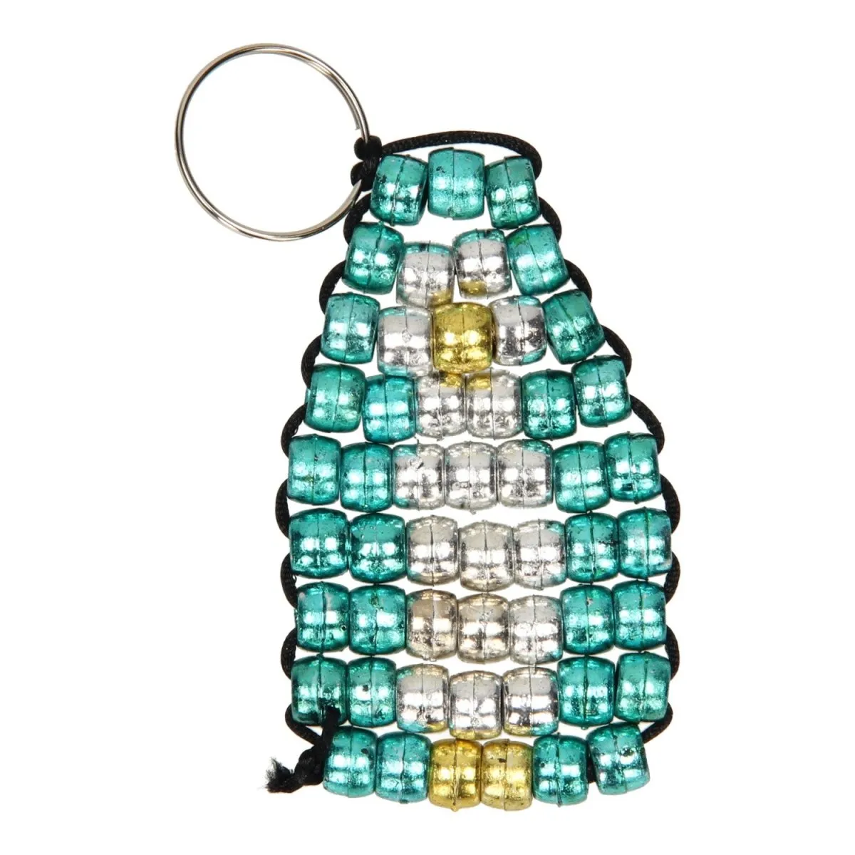 DIY Metallic Bead Set: Create Unique Creations and 6 Stylish Key Rings