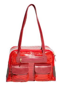 Dog Carrier - Winter - Faux Alligator Bag