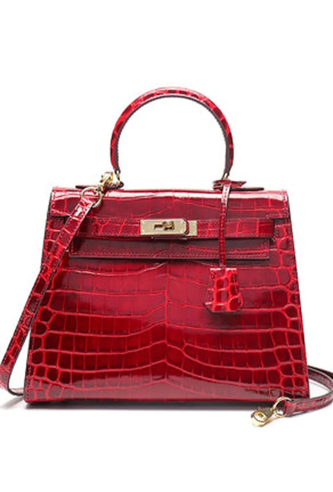 DONNA - CROC KELLY BAG