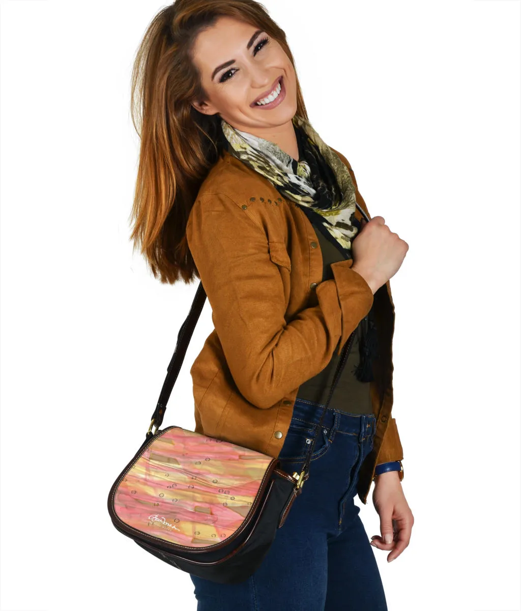 Dreamy Floral Saddle Shoulder Bag