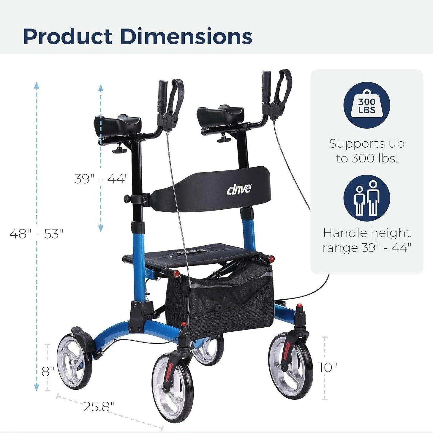 Drive Medical Elevate Upright Walker