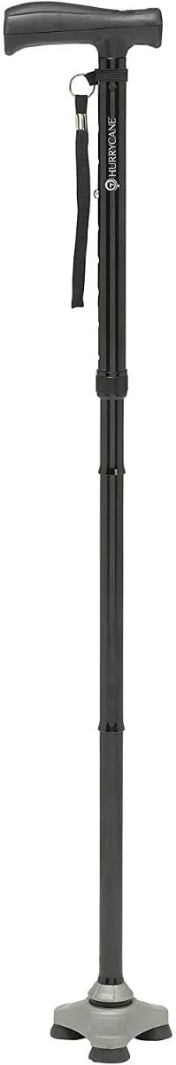 Drive Medical HurryCane Freedom Edition Folding Cane with T Handle Original Black, EA/1