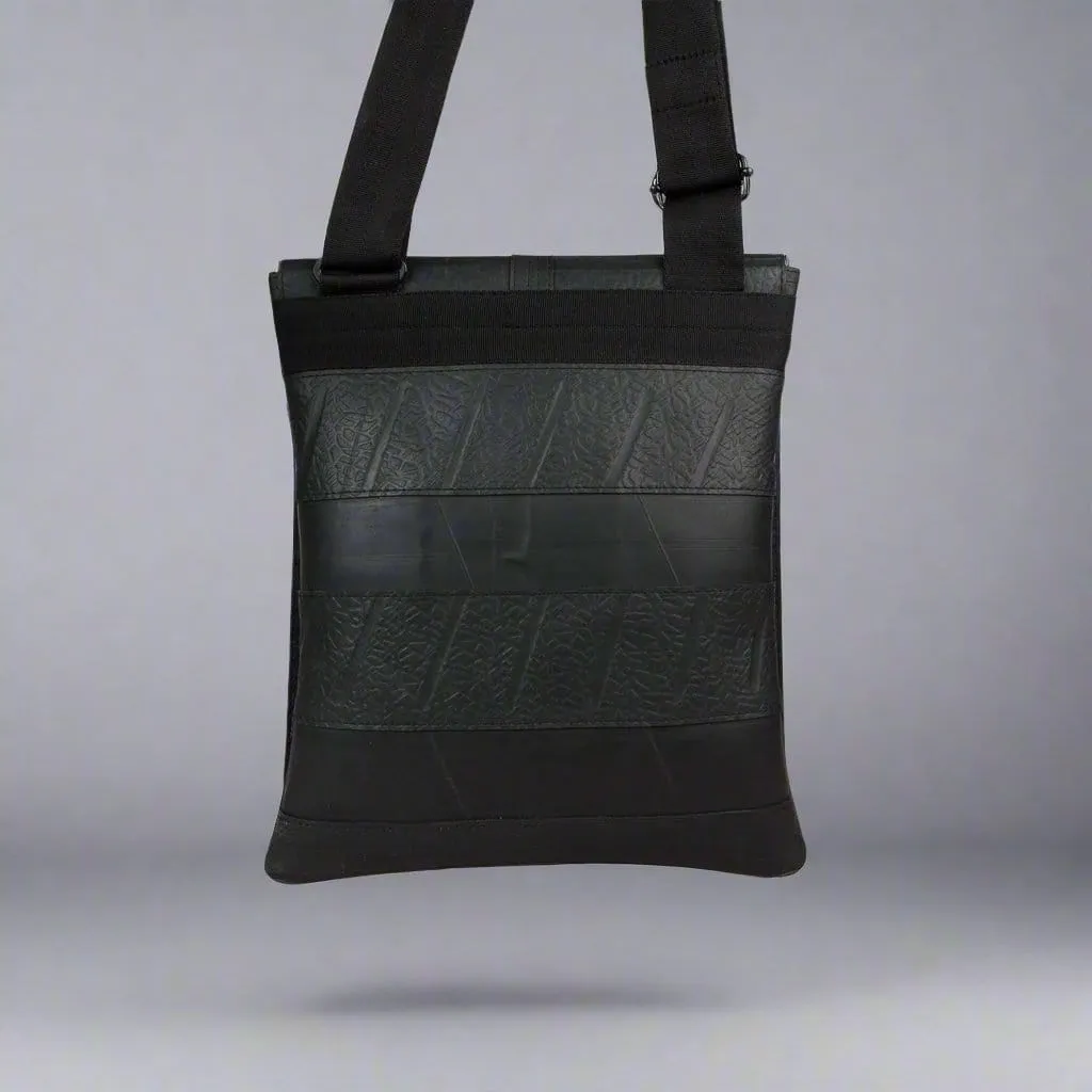 Eco-Friendly and Recycled Rubber Vegan Crossbody Bag (3 Sizes)