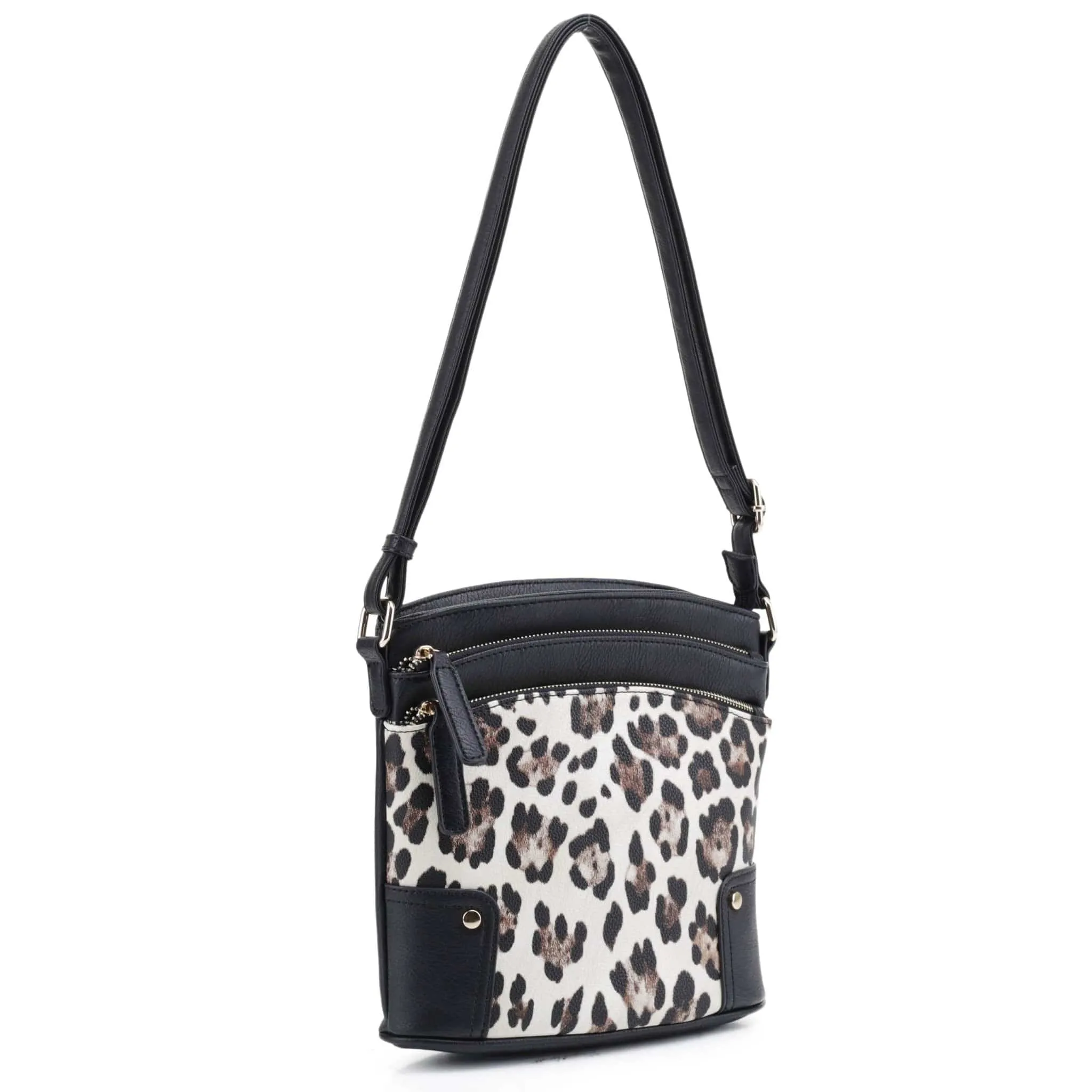 EJ60065L Leopard Printed Shoulder Crossbody Bag