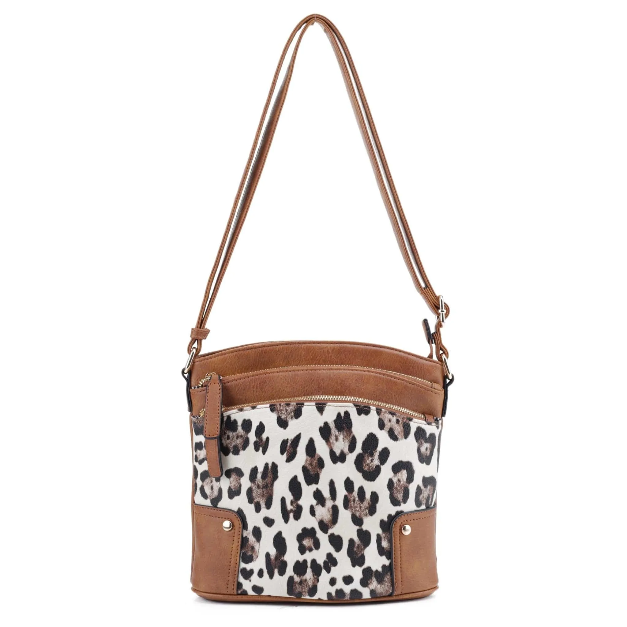 EJ60065L Leopard Printed Shoulder Crossbody Bag