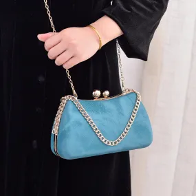 Elegant Chain Crossbody Shoulder Bag - Luxury Women’s Handbag for Parties