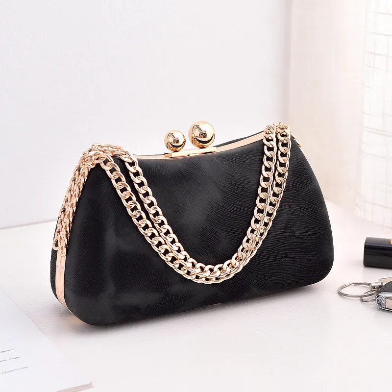 Elegant Chain Crossbody Shoulder Bag - Luxury Women’s Handbag for Parties