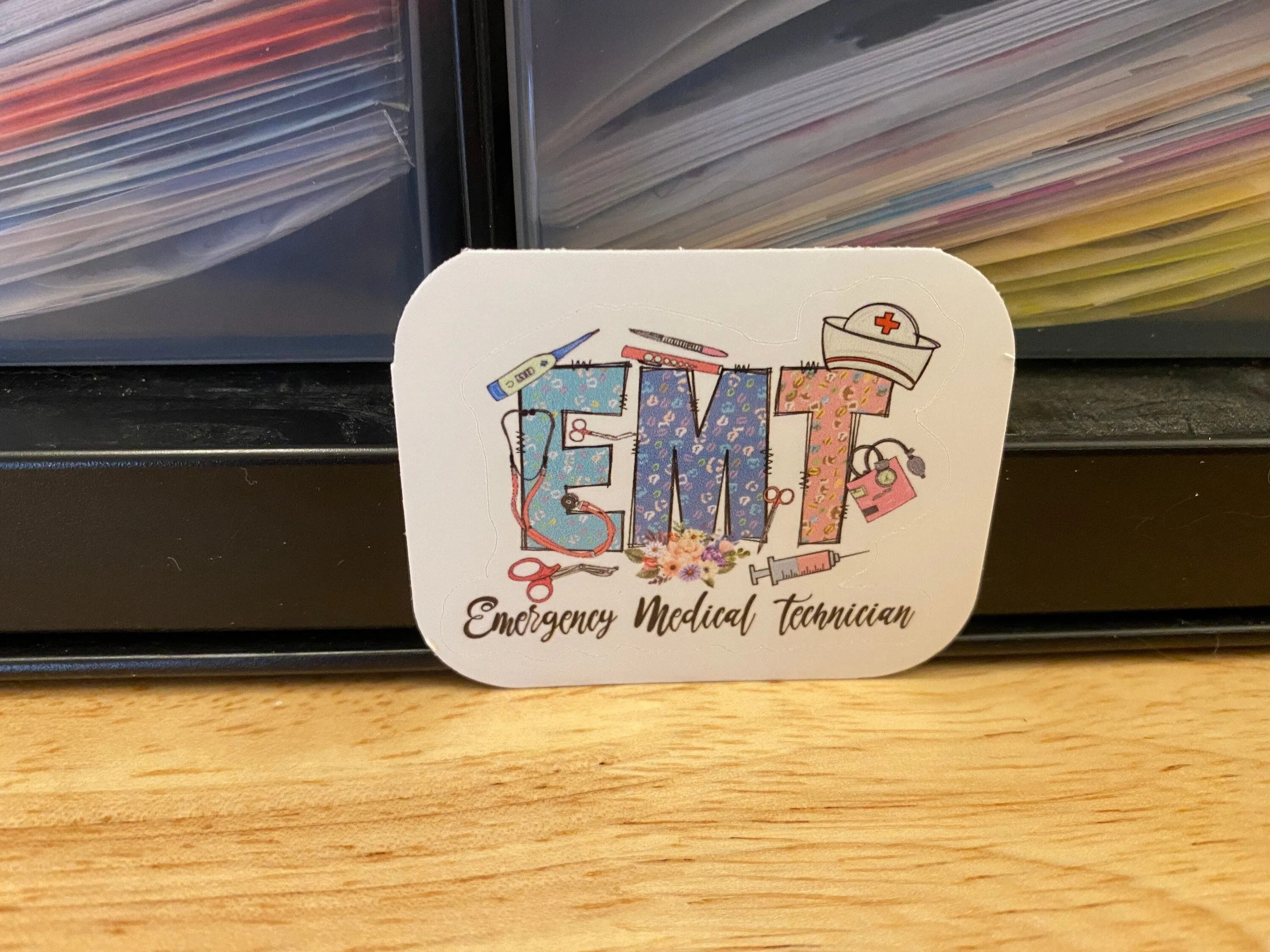 EMT Sticker, Medical STICKER, Emergency Medical Technician sticker, Cute Medical Design Sticker,  Doctor Sticker