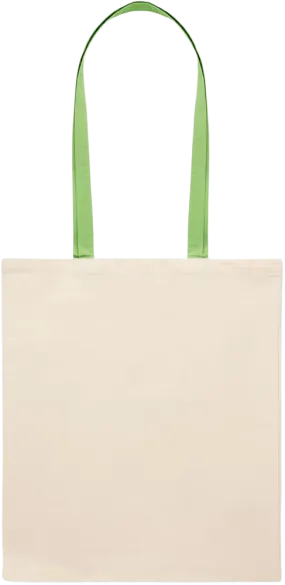 Essential colored handle tote bag