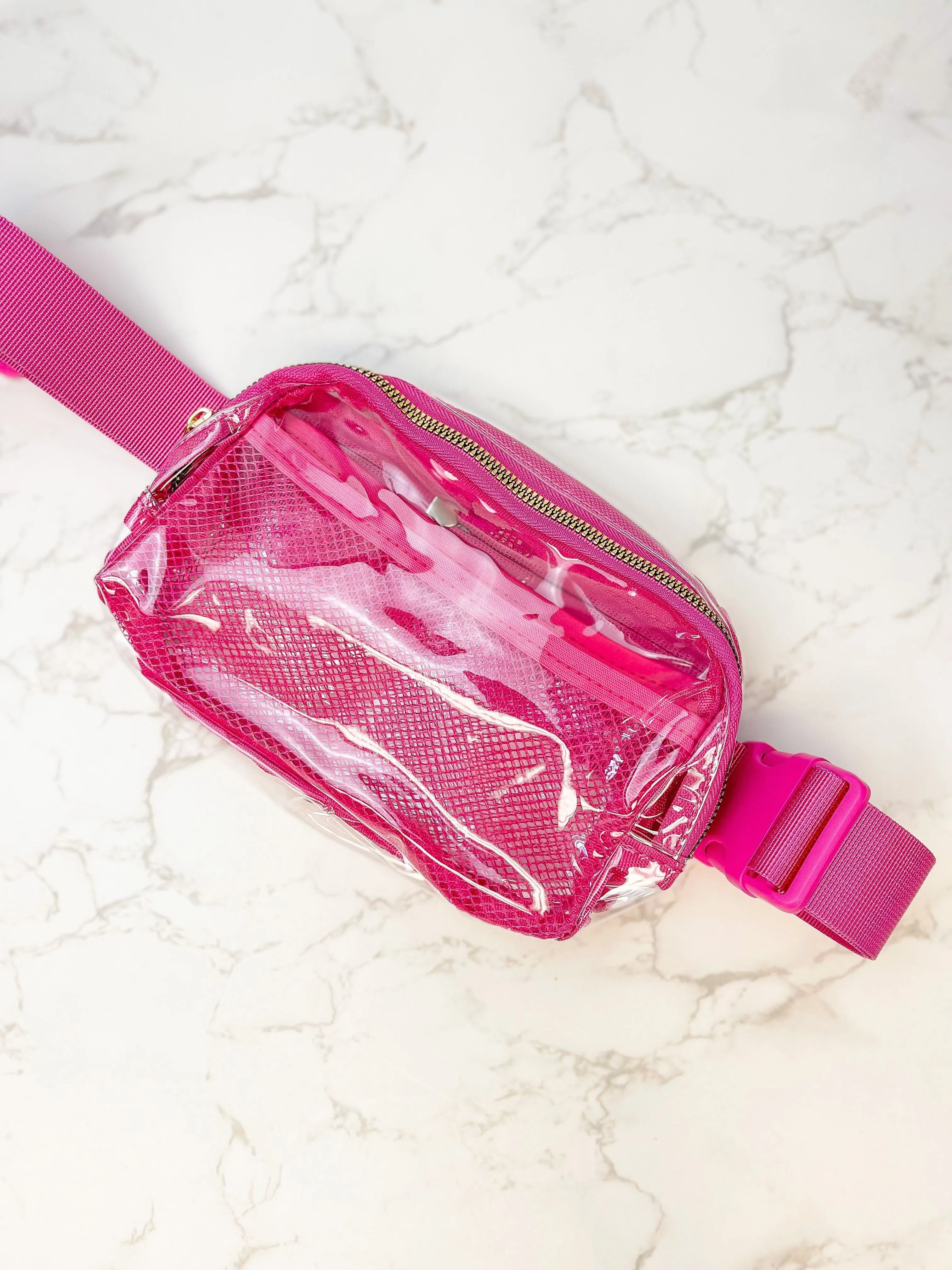 Everyday Clear Belt Bag - Pink