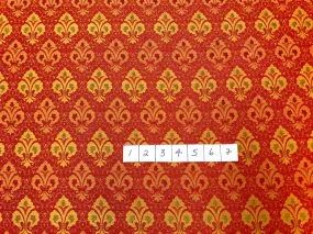 Fabric: Rosy Red Fleur De Lis