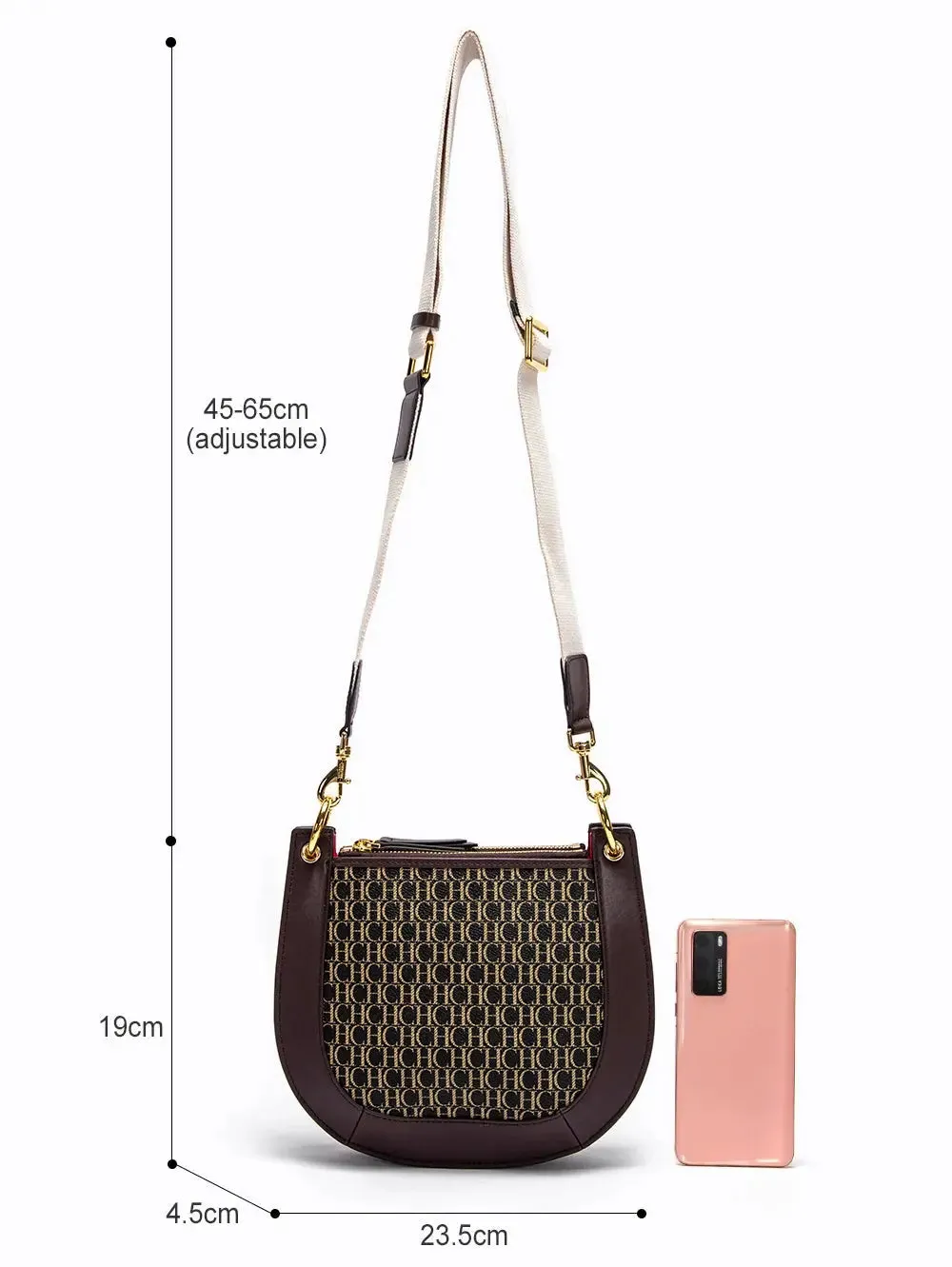 Fashion Simple Retro Women's New Crossbody Bag Letter Decoration Commuter Office Occasion Women's Hand Shoulder Bag