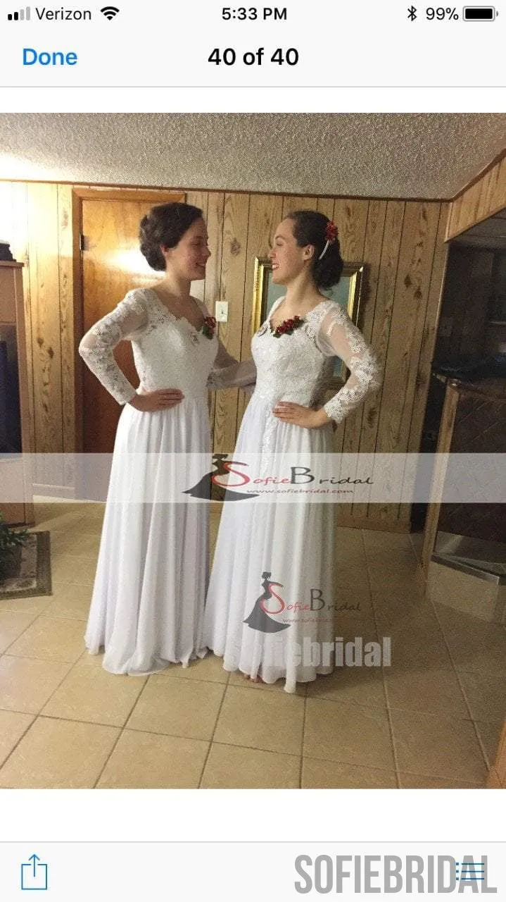 Feedback for White Lace Side Slit Elegant Prom Dresses(custom color white custom size)