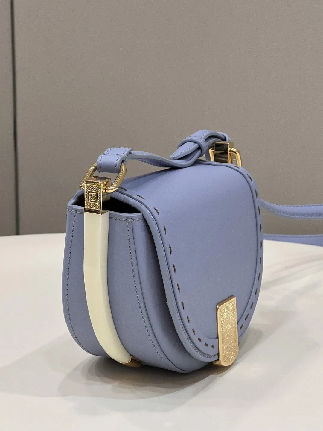 FI Moonlight Saddle Blue Bag For Woman 19cm/7.5in