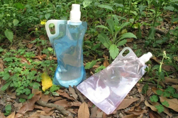 Foldable 1L Drinking Water Bottle Storage Bag