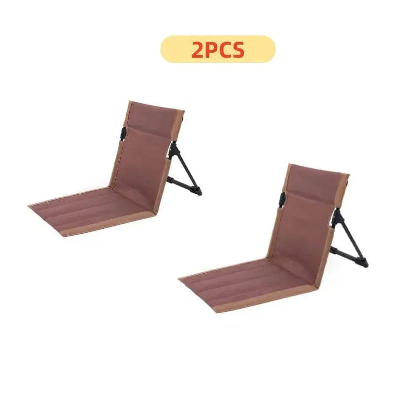 Foldable Camping Chair Outdoor Garden Park Single Lazy Chair Backrest Cushion Picnic Camping Folding Back Chair Beach Chairs