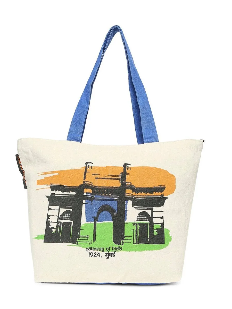 Gateway of India Upcycled Tote Bag