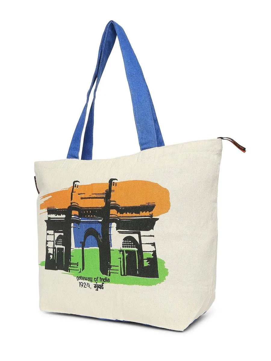 Gateway of India Upcycled Tote Bag