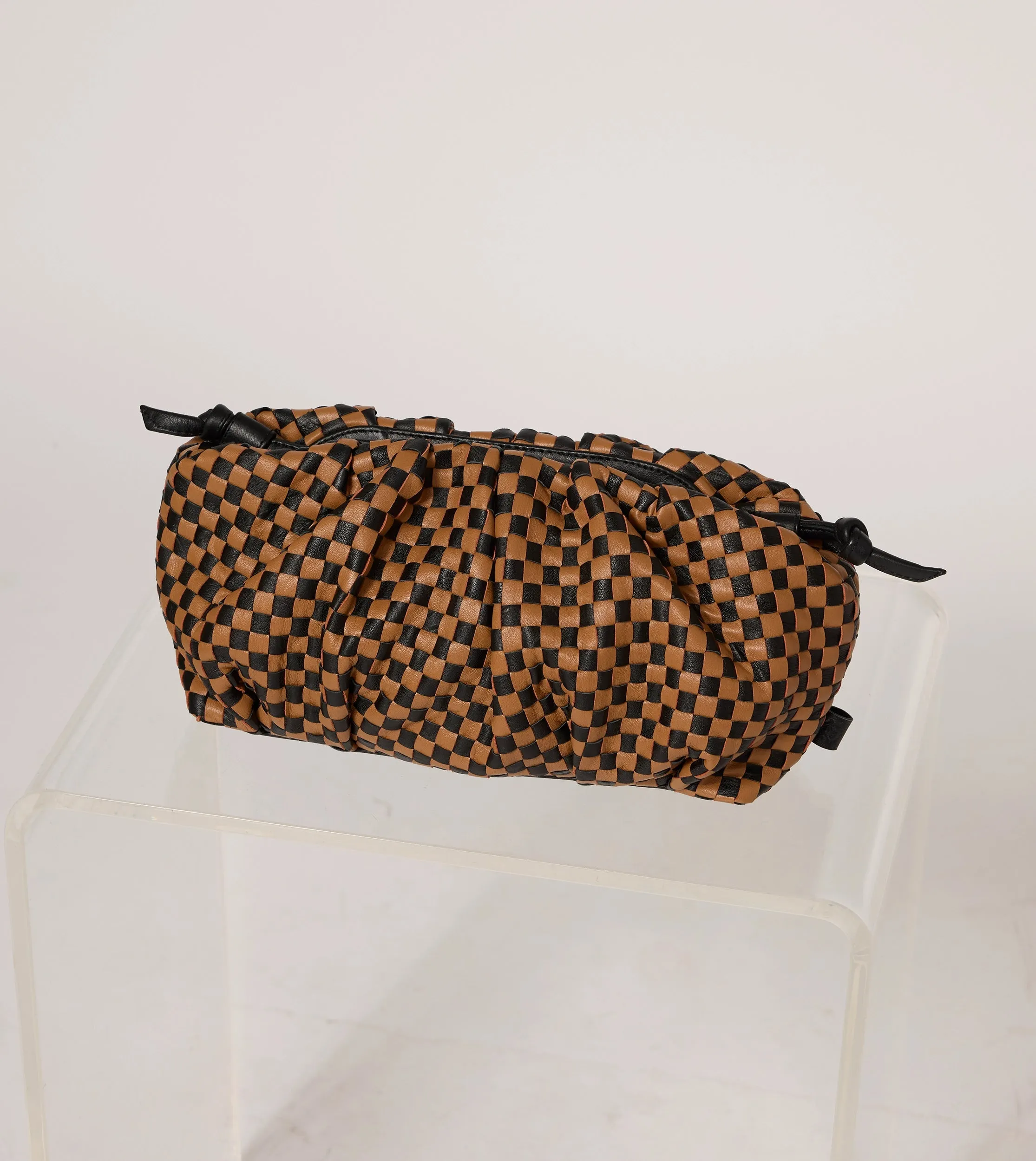 Gigi Woven Crossbody | Brown Multi