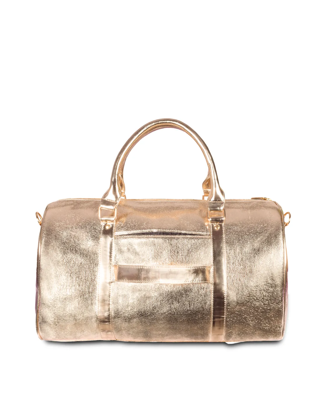 Glittery Gold Cabin Bag with Toiletry Kit - Carry on Luggage