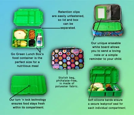 Go Green Lunch Box - Pacman with Green Box