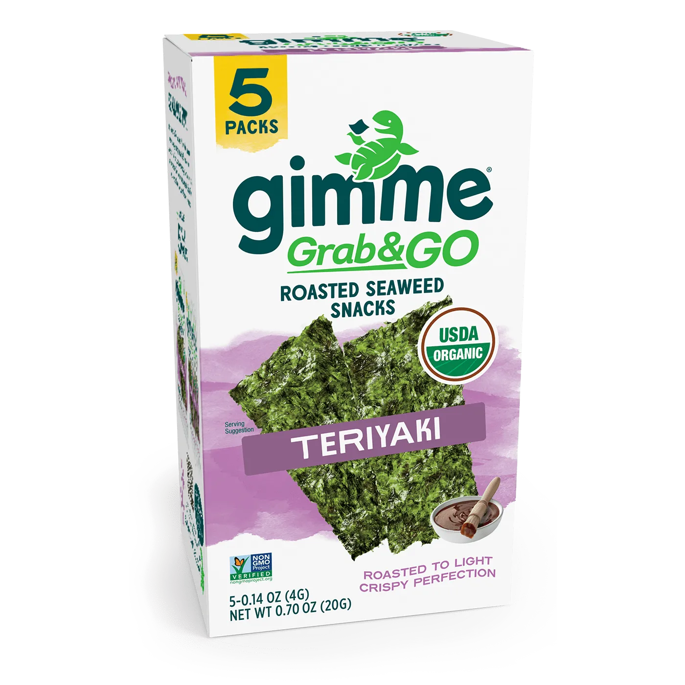 Grab & Go Teriyaki Seaweed Snacks - .14oz (5 Pack)