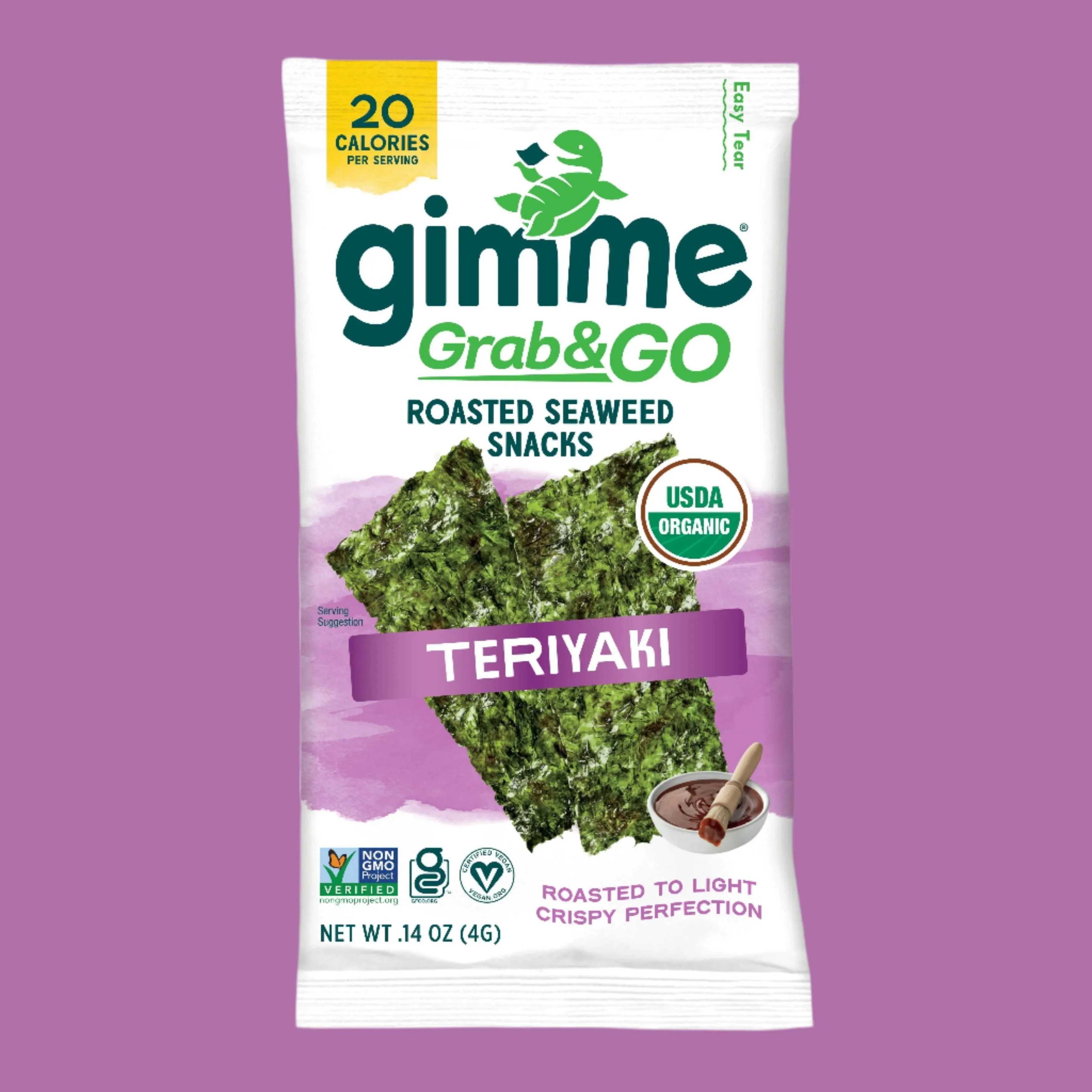 Grab & Go Teriyaki Seaweed Snacks - .14oz (5 Pack)