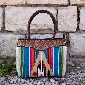 Guadalupe Tooled Oversized Saddle Bag*