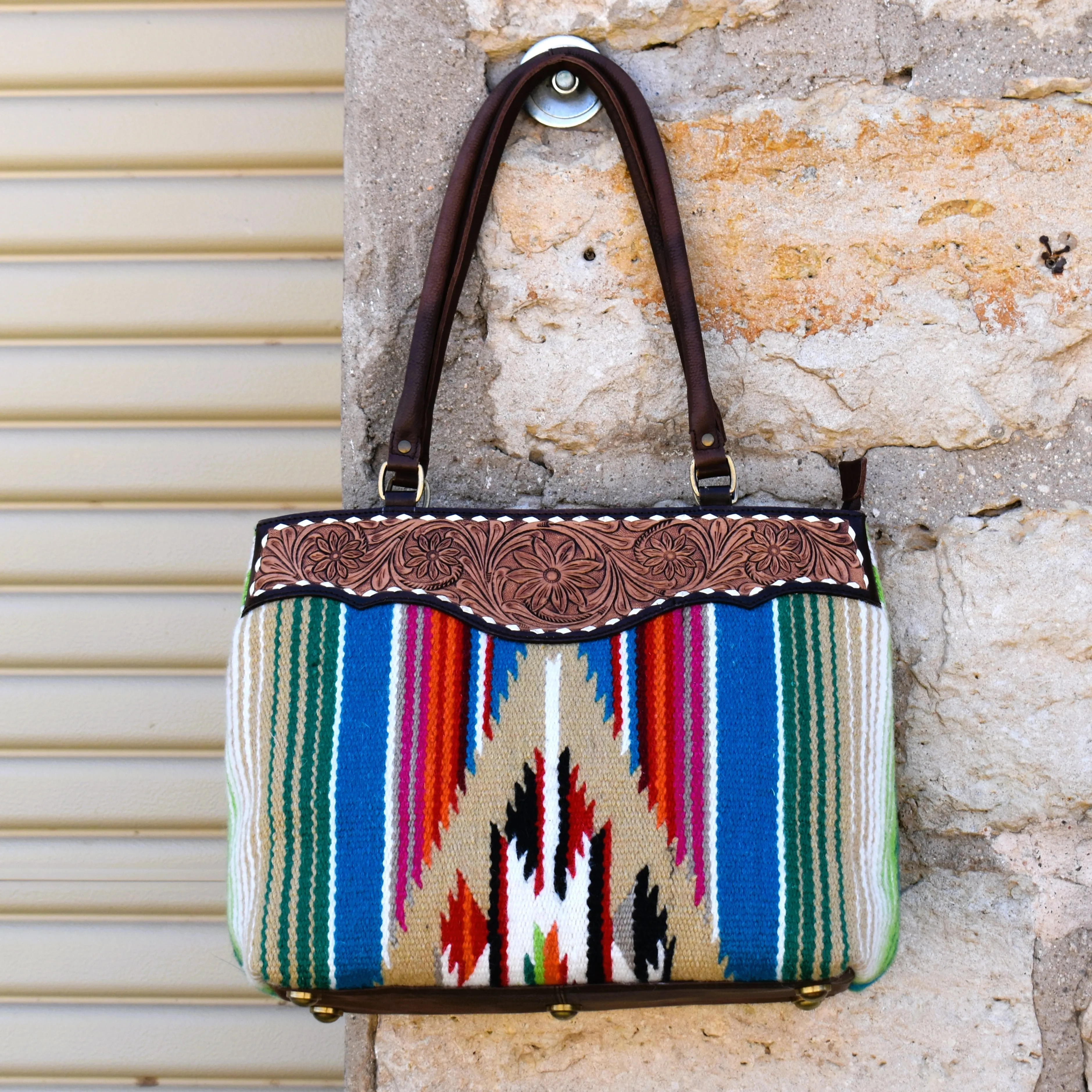 Guadalupe Tooled Oversized Saddle Bag*