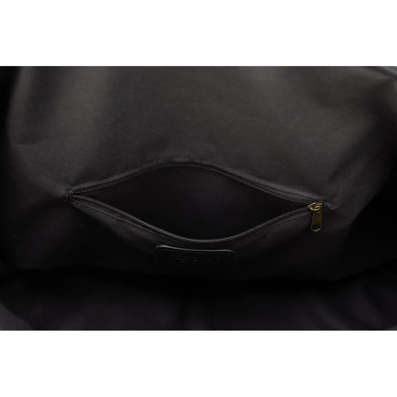 Gunner Black Vegan Leather Duffle Bag