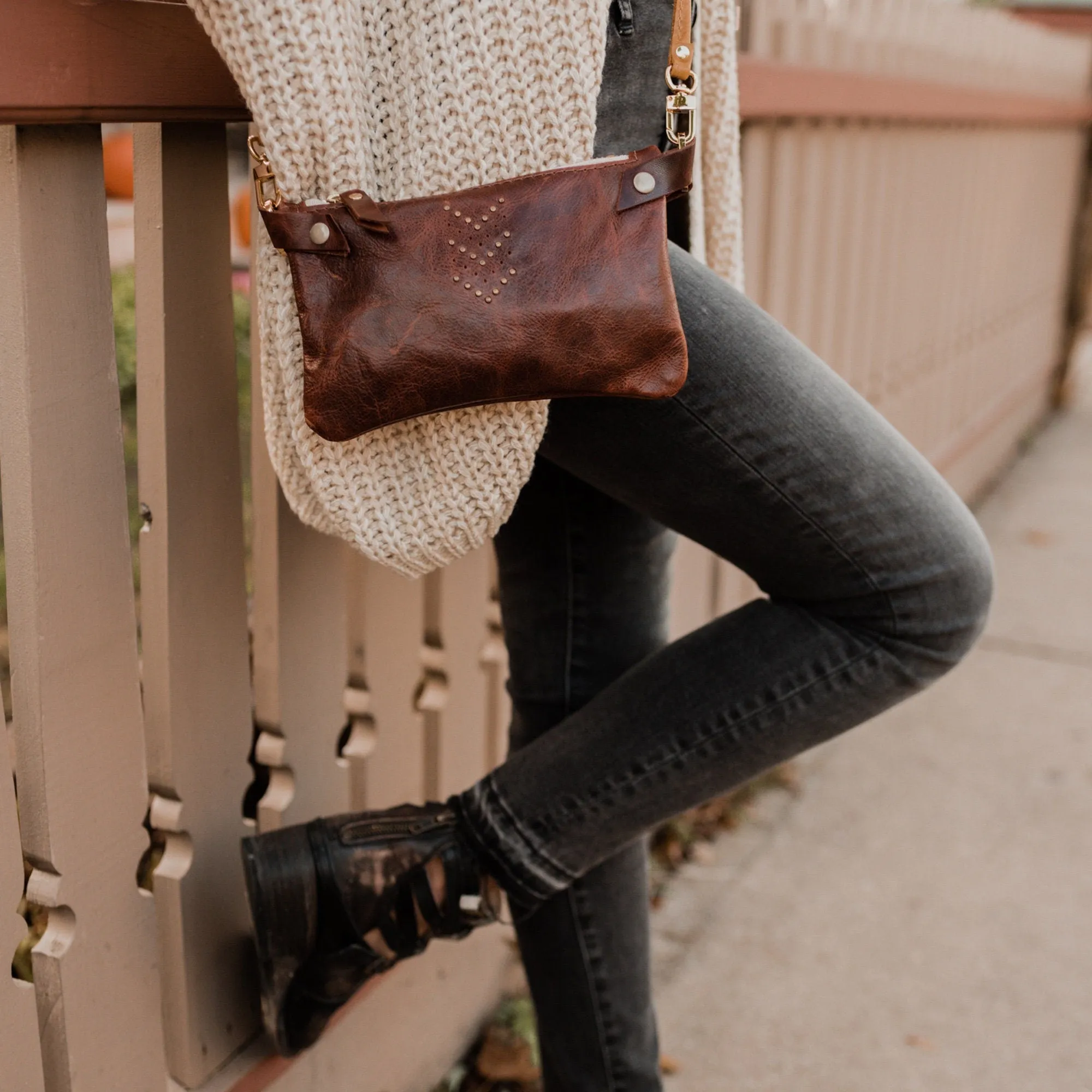 Handmade Small Leather Crossbody Purse For Women - Available in Black Brown and 40  Other Leather Options Including Suede