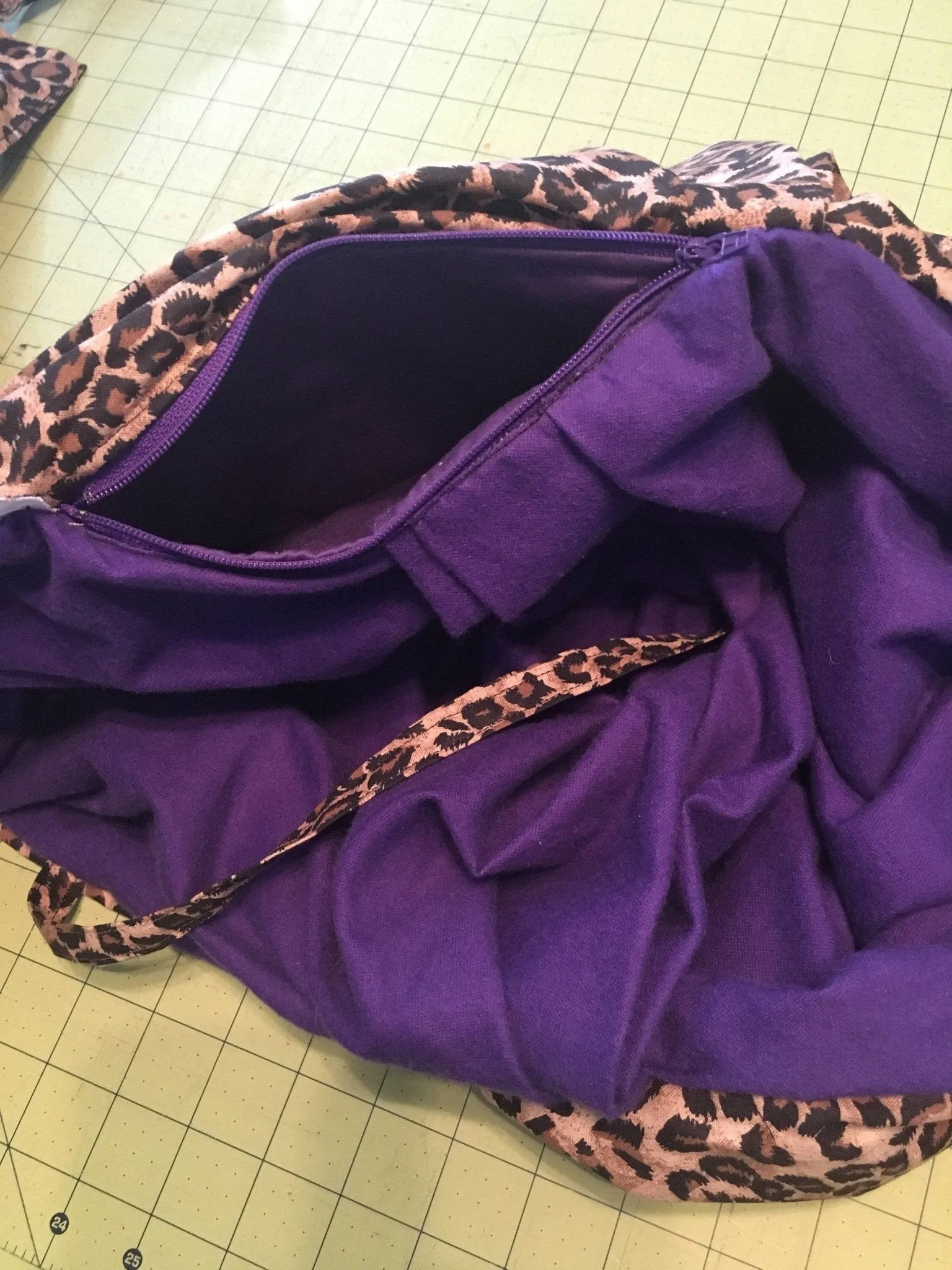 Handmade Zipper pocket pouch for Pet  sling carrier