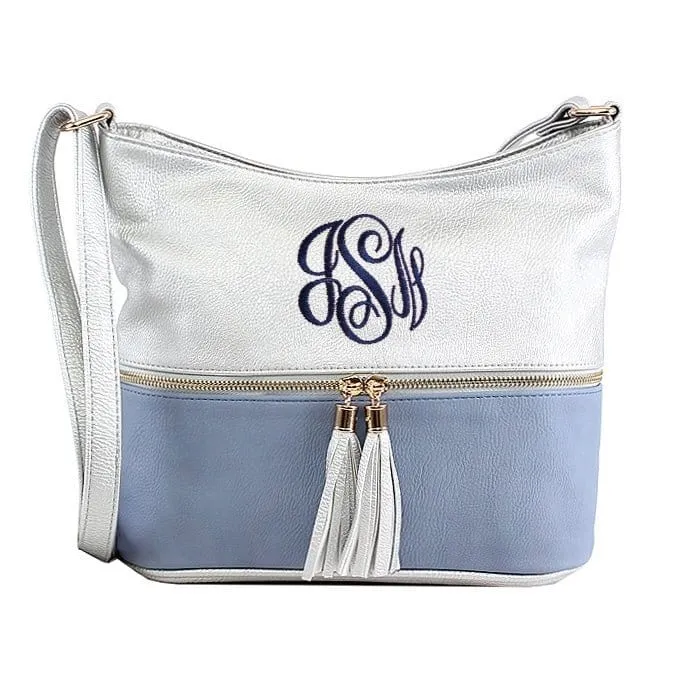 HB3016C Monogrammable Fashion Crossbody Bag With Tassel