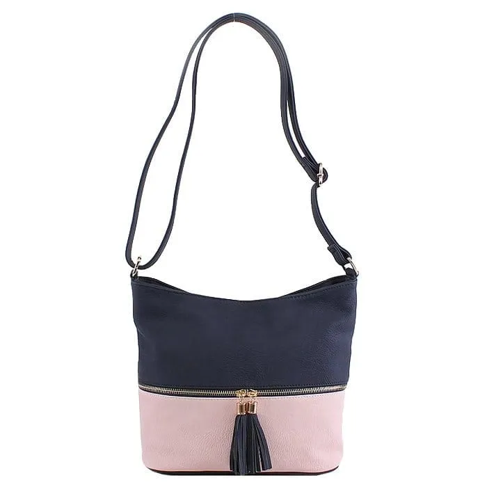 HB3016C Monogrammable Fashion Crossbody Bag With Tassel