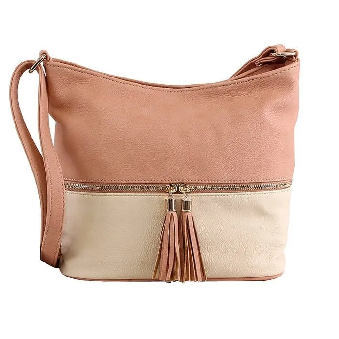 HB3016C Monogrammable Fashion Crossbody Bag With Tassel