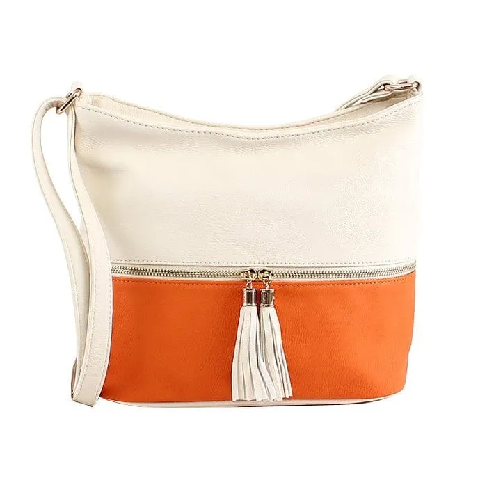 HB3016C Monogrammable Fashion Crossbody Bag With Tassel